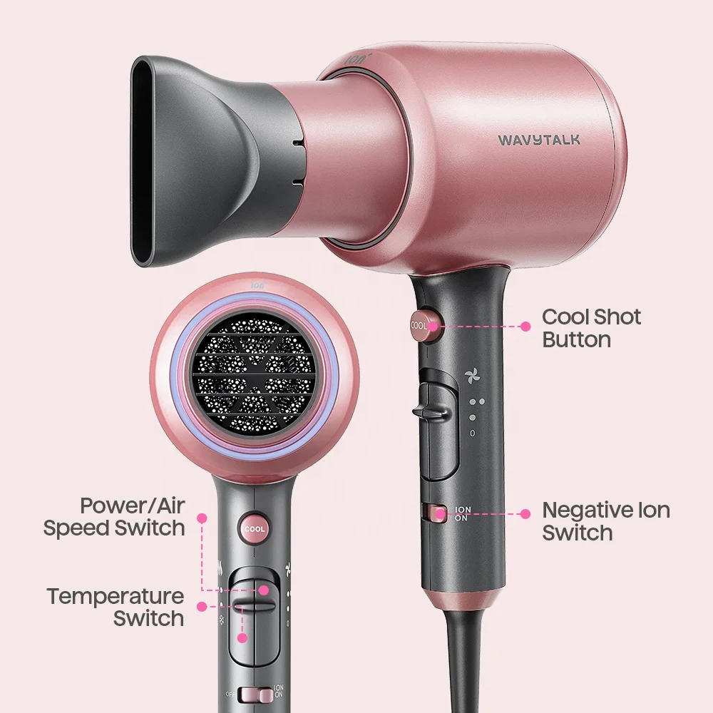 Wavytalk WA 5967 High Quality Multifunctional Quick Drying Home Salon Ionic Blow Dryer Hair Care Products Hair Dryer