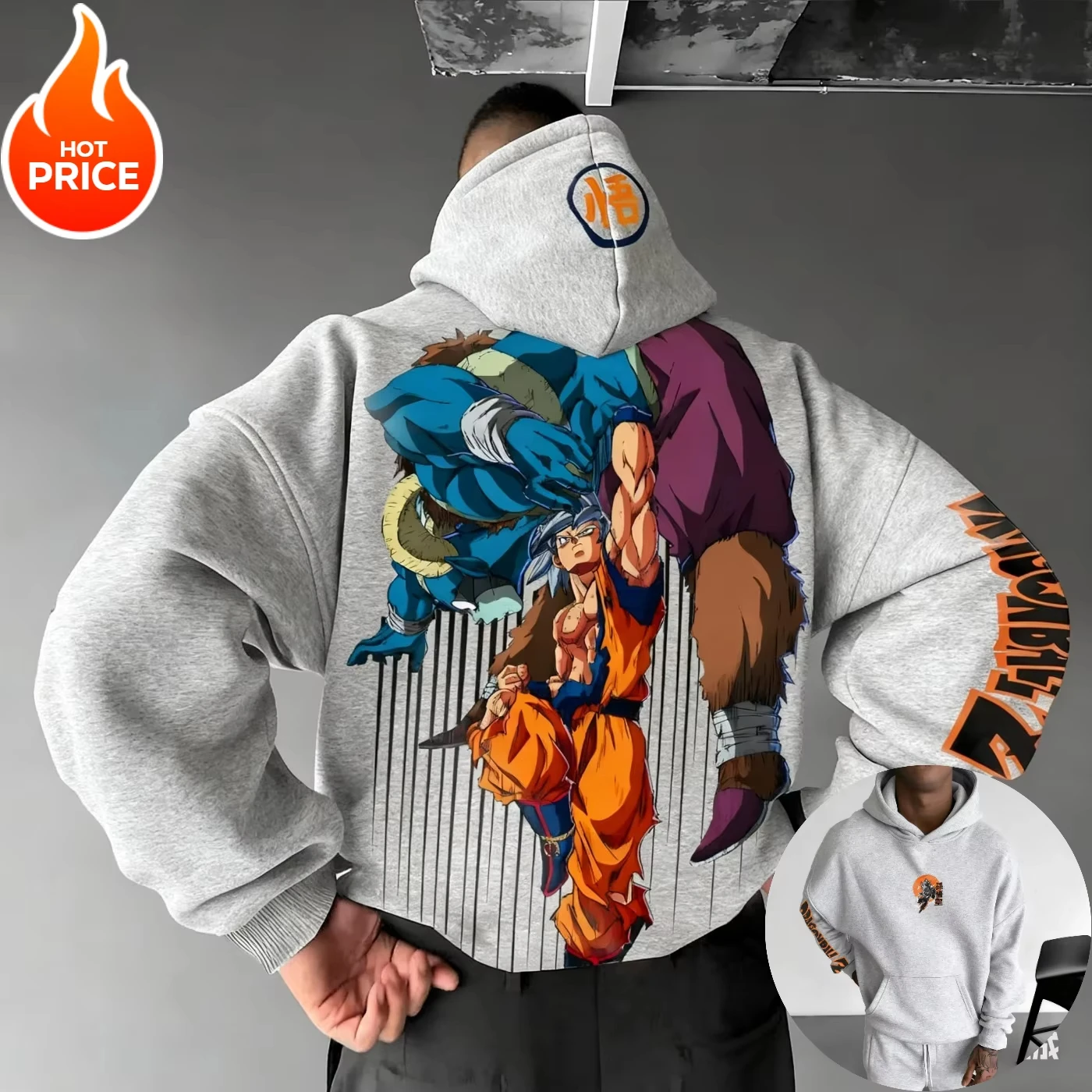 

Dragon Ball 2026, новинка, хит Super Saiyan, уличная одежда в стиле Харадзюку, винтажная осенняя мужская толстовка с капюшоном, зимняя женская толстовка большого размера, топ