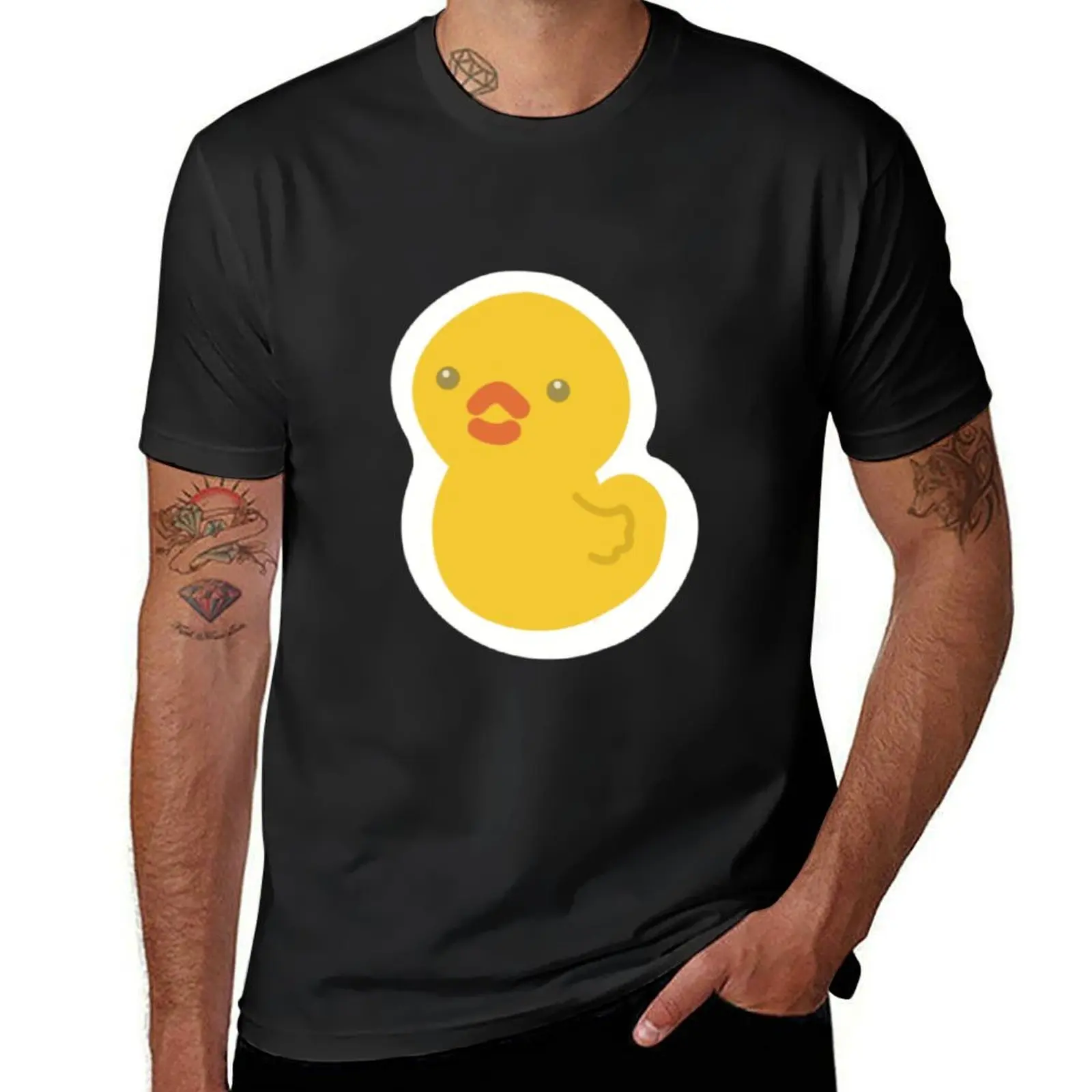 Duckie, the cute rubber duck. Pink Version T-Shirt customizeds vintage t shirts for men graphic