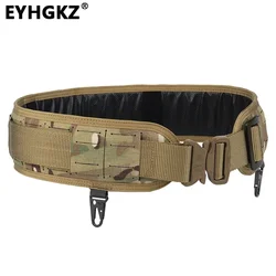 EYHGKZ Hunting Tactical Men's Belt Outdoor Waistband Hiking Travel CS Airsoft Paintball Sports Shooting Acessories Quick Release