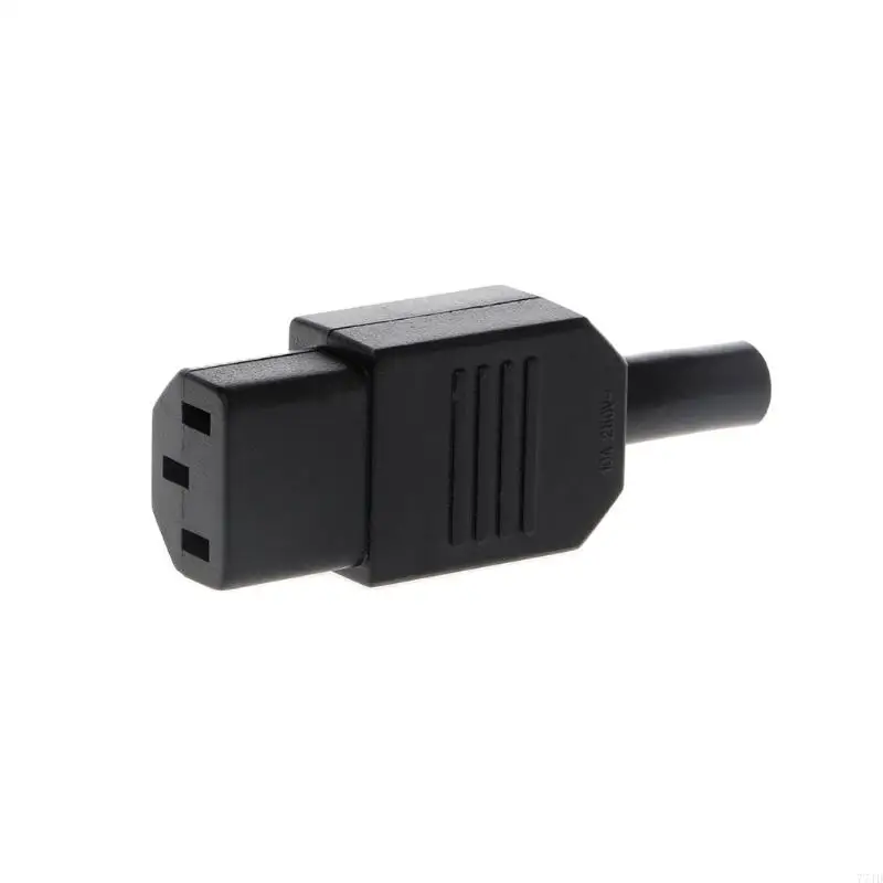 77JD IEC 320 C13 Plug betina Konektor Daya Rewirable 3 Pin Socket 10A /250V