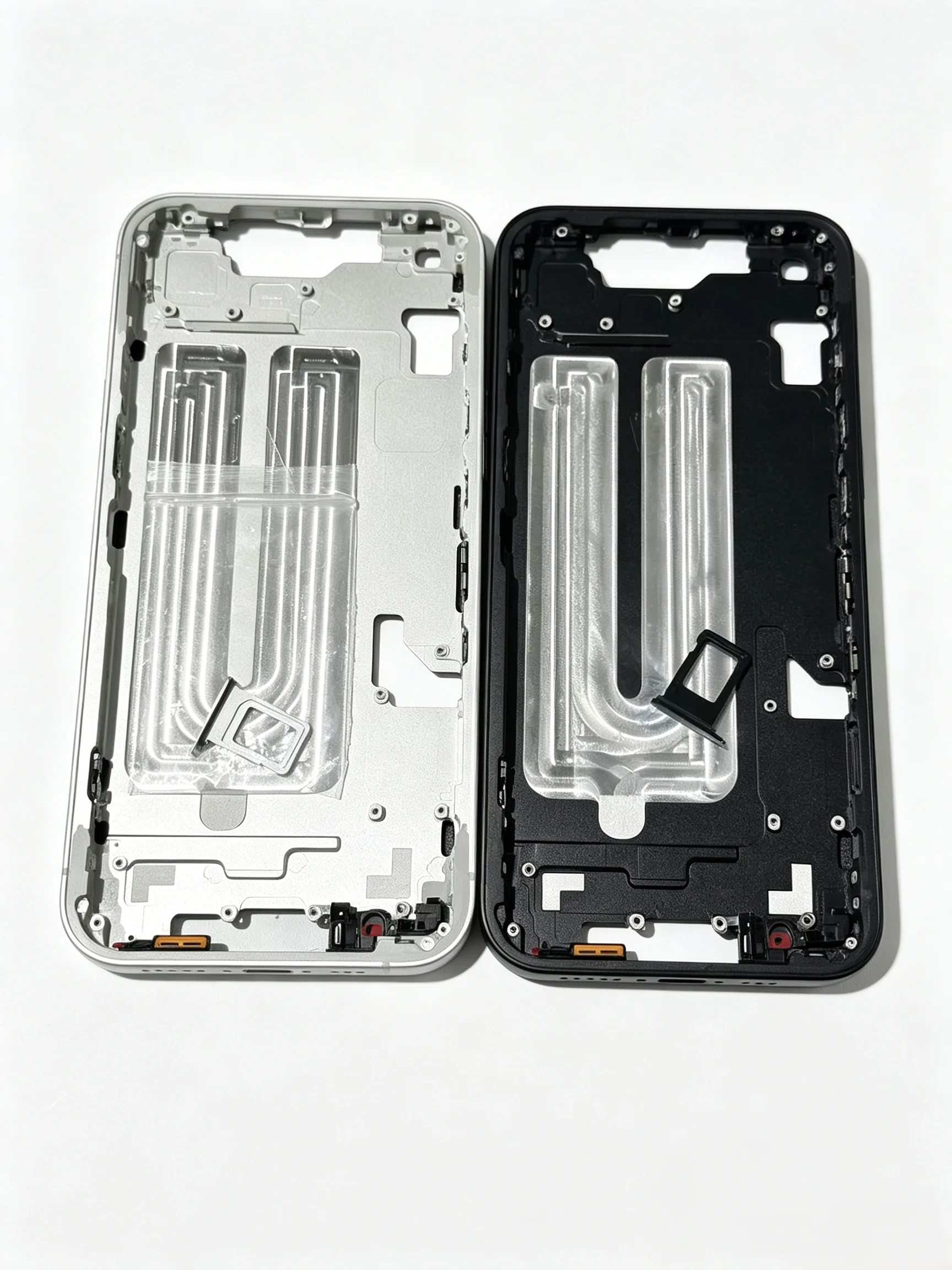 Whole Sale 16E Frame for iphone with Buttons and SIM Tray, with Mesh, Not Include Back Glass