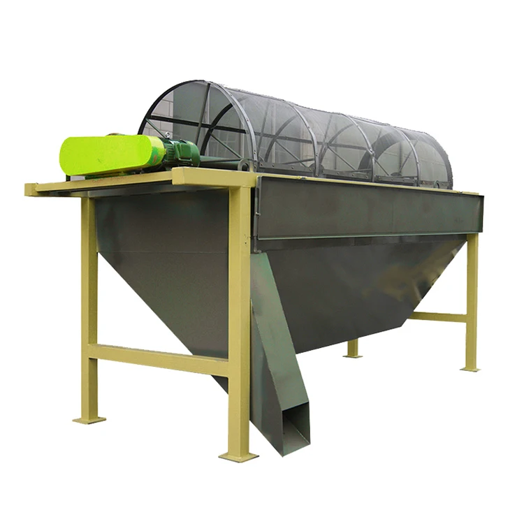 Efficient Energy Conservation Compost Sieve Rotary Screen Machine Used Laboratory For Organic Fertilizer