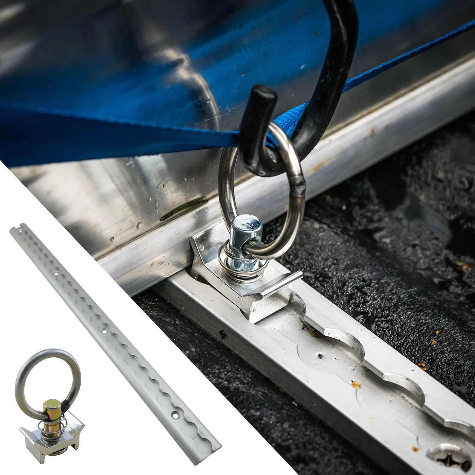 Aluminum Airline Rail 0.5M L-Track Control Tie Down Rail For Trailer Securing Motorcycles ATVs Tractors Dirt Bikes