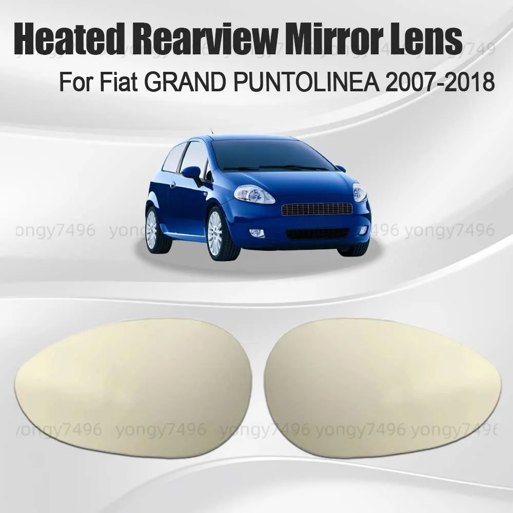 

Replace Car Wide Angle Heated Rearview Mirror Lens For Fiat GRAND PUNTOLINEA 2007-2018 Cars Accessories Upgrade Mirrored Glass