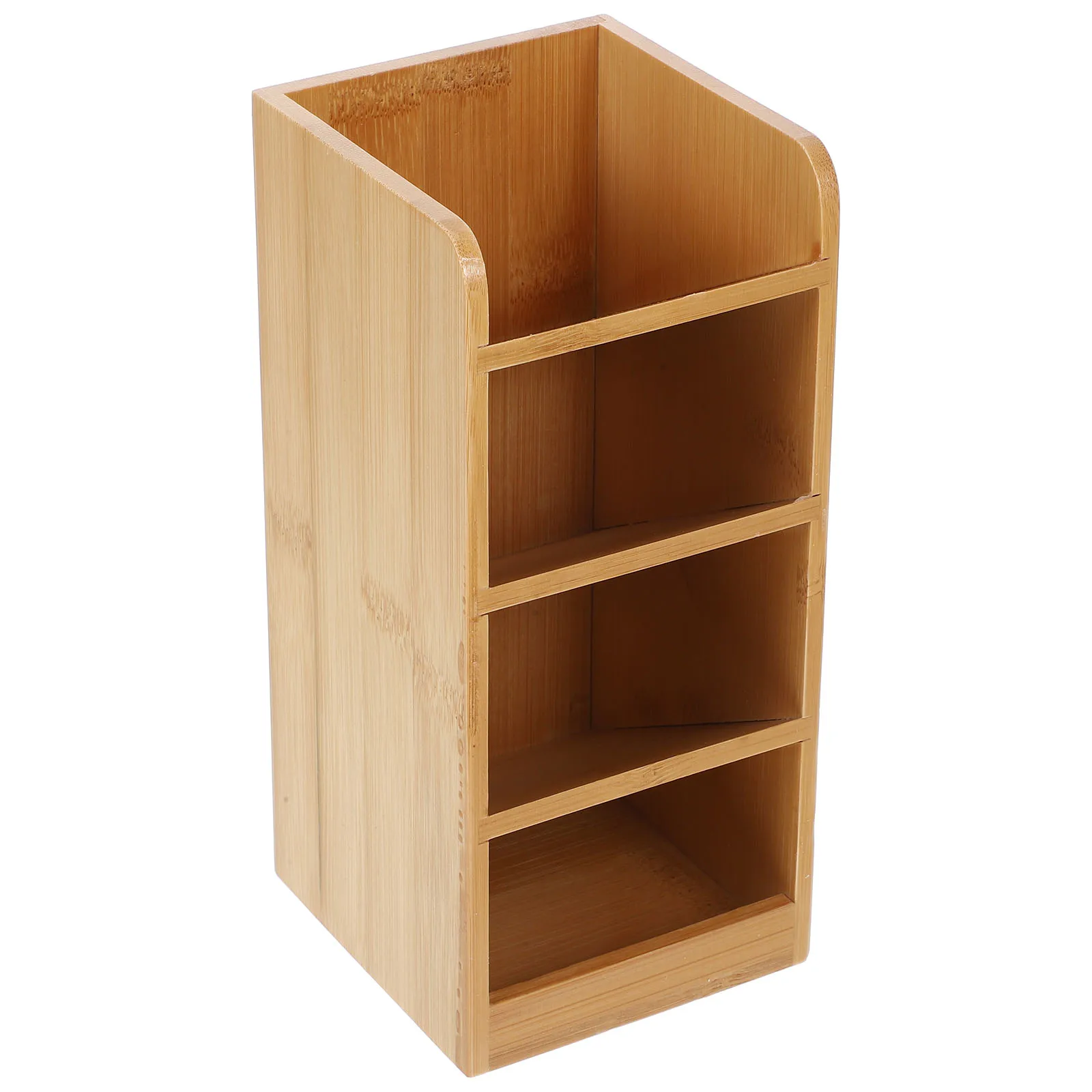 

Wooden Desk Organizer Pen Holder Multi-Functional Desktop Stationery Storage Pencil Crayon Holder for Office Home