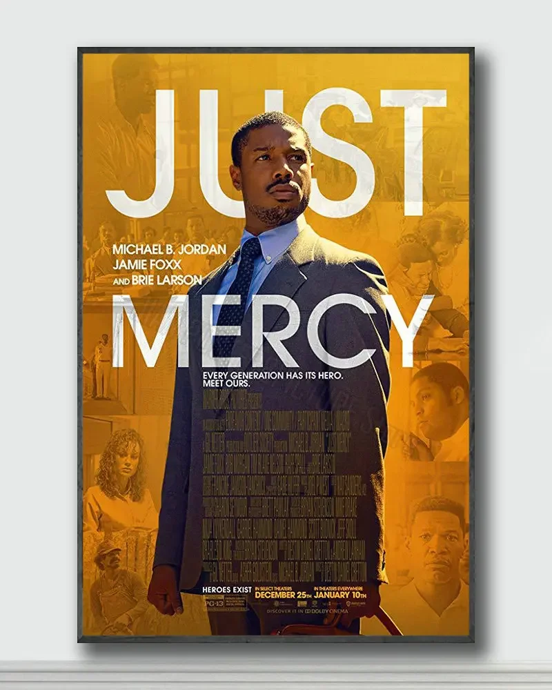 NJ112 Just Mercy Movie 1 Silk Posters and Prints wall art Art Poster Home Decor