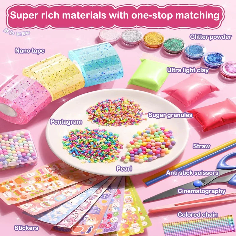 【Neu】DIY Bastelset für Quetschspielzeug, blasbares Blasenband, nicht markierendes, doppelseitiges Klebeband, wiederverwendbar, farbig, hochklebendes Nano-Klebeband – Detail 3