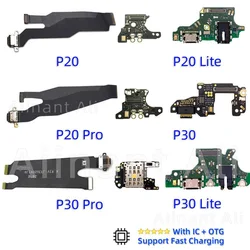 AiinAnt USB Fast Charger Dock Connector Charging Mic Board Flex Cable For Huawei P20 P30 Lite Plus Pro 2017 2018 Phone Parts