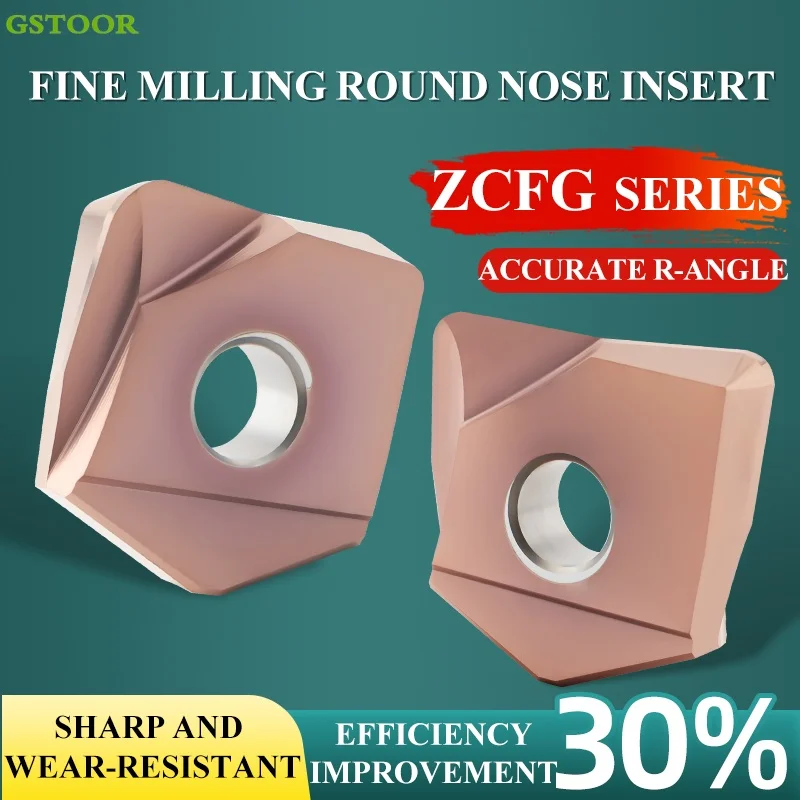 

ZCFG200-R0.5/1.0/2.0/3.0 Тонкофрезерные твердосплавные вставки с круглым носом Токарный станок с ЧПУ Токарный инструмент для P.M.K