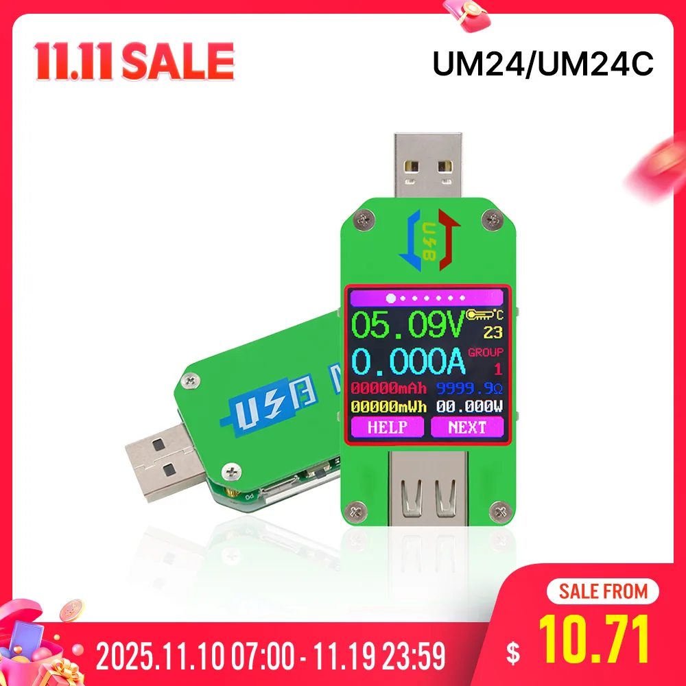 USB Multimeter UM24C LCD Test Device