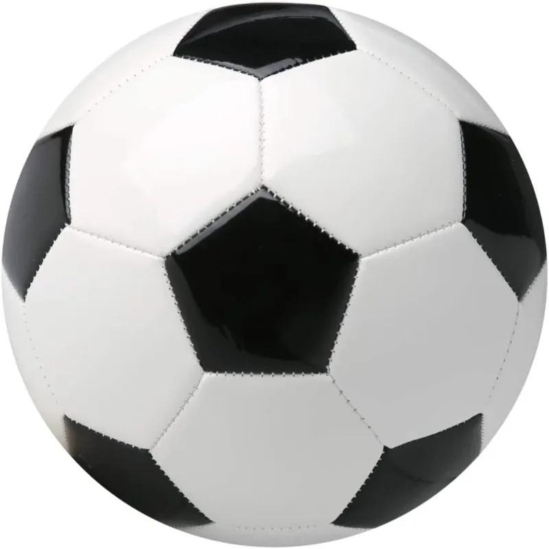 

Professional Training Football Ball PU Leather Black and White Football Youth League Match Training Practice or Gift Accessories