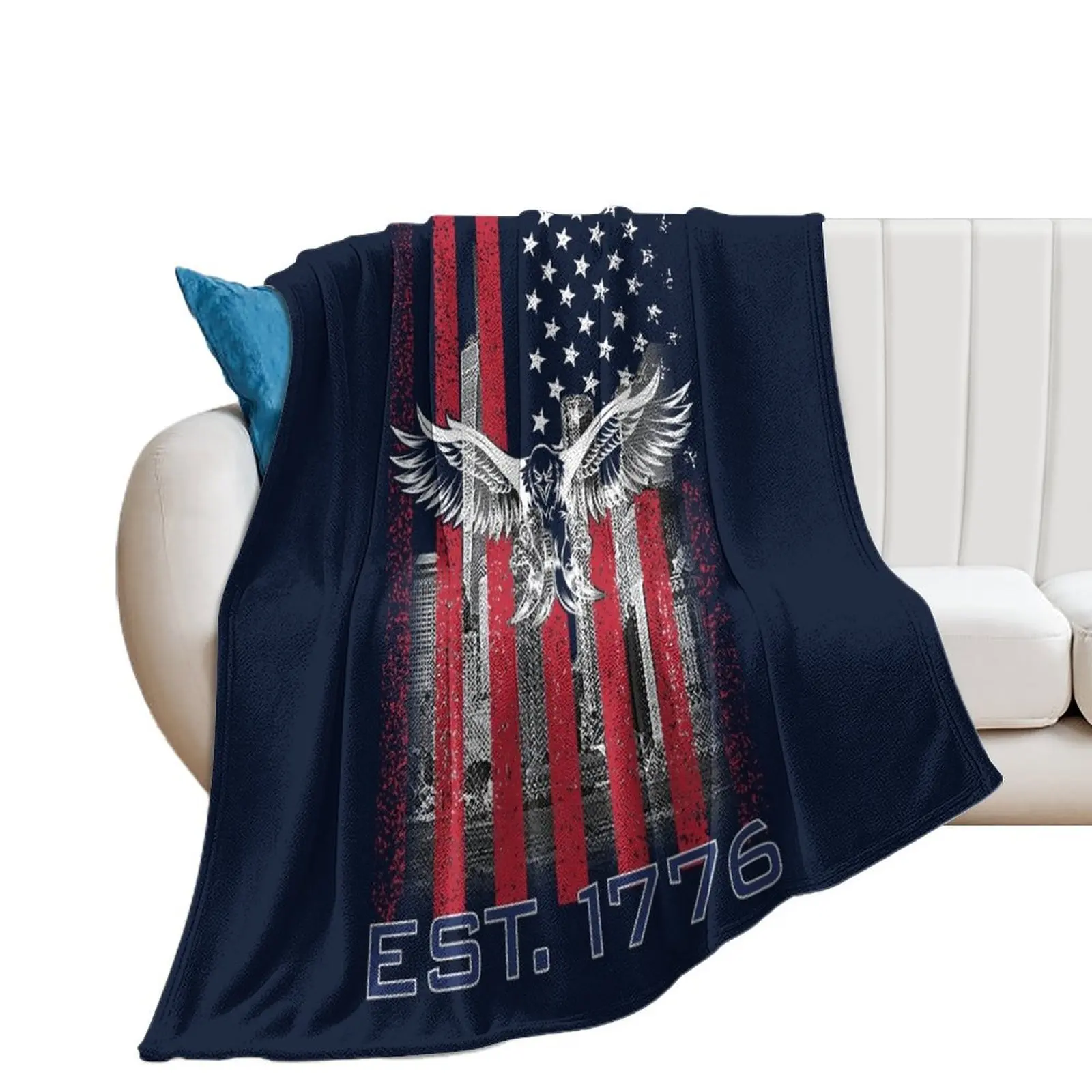 

American Flag T Shirt Throw Blanket Thins Sofas Blankets