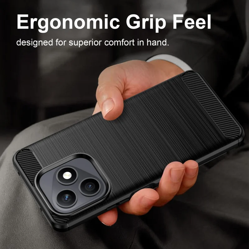 For Honor X8D Case Cover Huawei Honor X8D Capas Shockproof Silicone Armor Soft TPU Carbon Fiber Phone Protective Funda Honor X8D