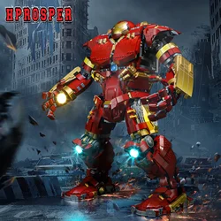 Hprosper 5V LED Light for 76210 Marvel Hulkbuster Decorative Lamp With Battery Box (Not Include Lego Building Blocks Set)