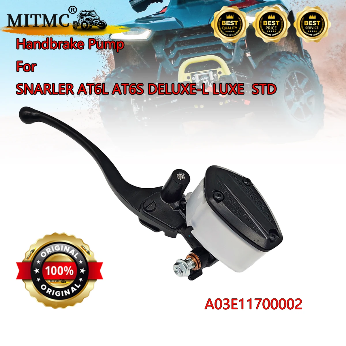 

Handbrake Pump For SGW SNARLER AT6L AT6S DELUXE-L LUXE STD ATV Parts A03E11700002