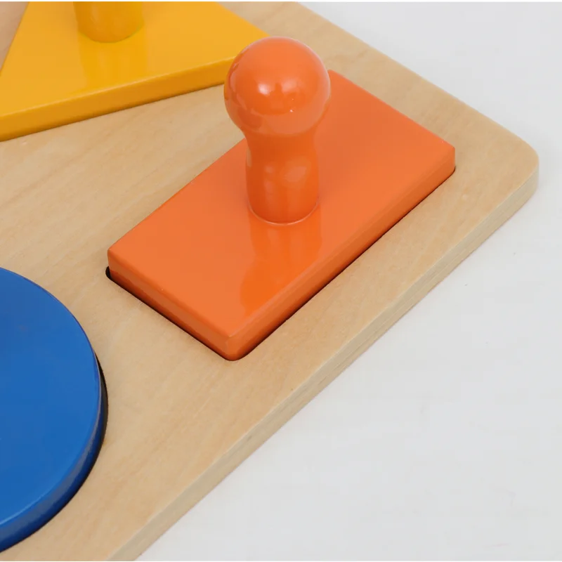 Forma geométrica de madeira quebra-cabeça brinquedos para crianças montessori cor/forma cognição jogo correspondência bebê habilidade motora fina prática