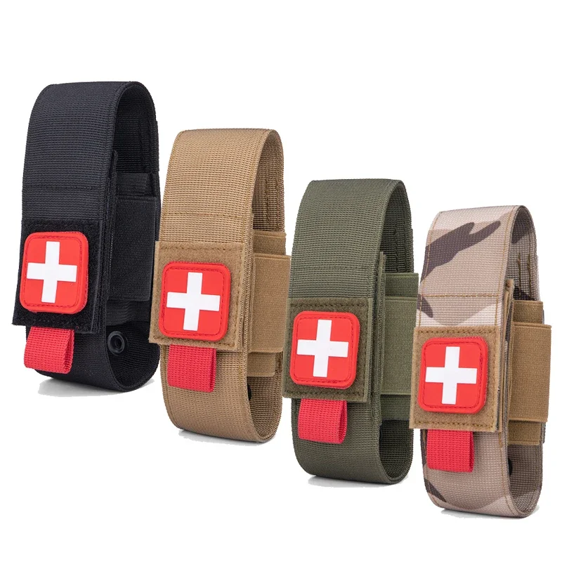 Molle Tourniquet Holder Tactical Molle Tourniquet Pouch Medical Shears Pouch Scissors Bag Belt Pouch for Hunting Hiking Camping