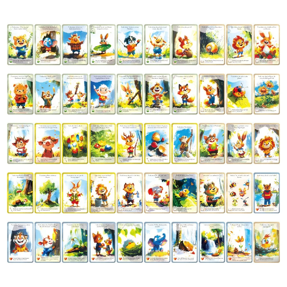 Exploration Card Set Indoor Treasure Hunt Outdoor Nature Search Game Cards Exciting Discovery Activity Learning Cards