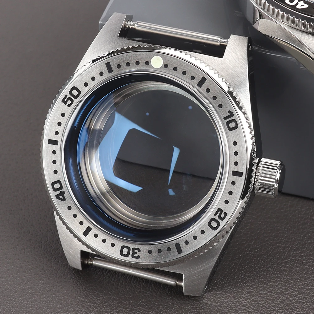 

40mm Classic Watch Case Domed Sapphire Crystal For NH35 NH36 NH38 Movt Watch Accessories 28.5mm Dial 62MAS Diving Watch Case Mod