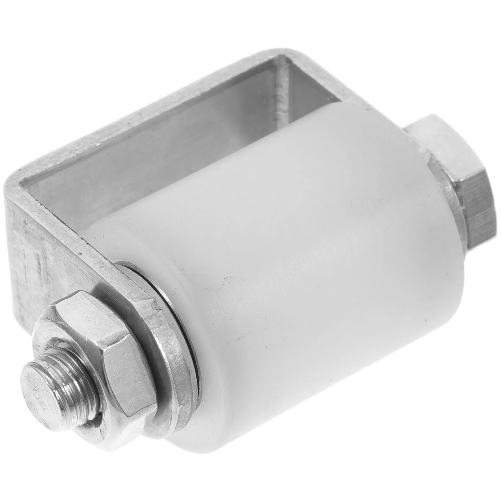 Universal Stainless Steel Sliding Gate Roller Guide with Smooth Nylon Bearings Directional Stability for Flatbed Sliding Doors