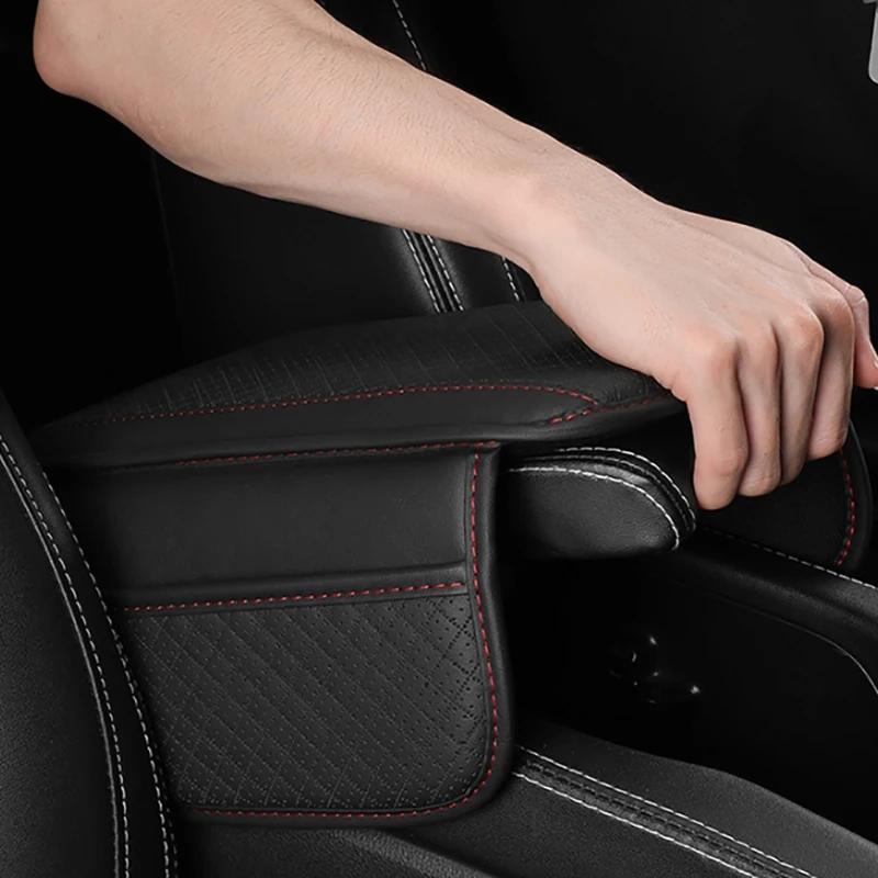 Car Armrest Mat Center Console Arm Rest Protection Cushion Universal Auto Armrests Storage Box Cover Pad Car Antifouling