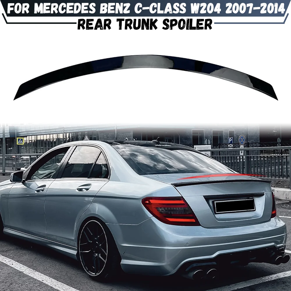 

Rear Trunk Spoiler Wing For Mercedes Benz C-Class W204 2007-2014 C180 C250 C300 C63 AMG Tail Wings Lip Bodykits