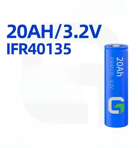 3.2V 20Ah LiFePO4 Battery Cell Lithium Iron Phosphate Rechargeable Battery for Solar Street Lights Energy Storage Backup Power