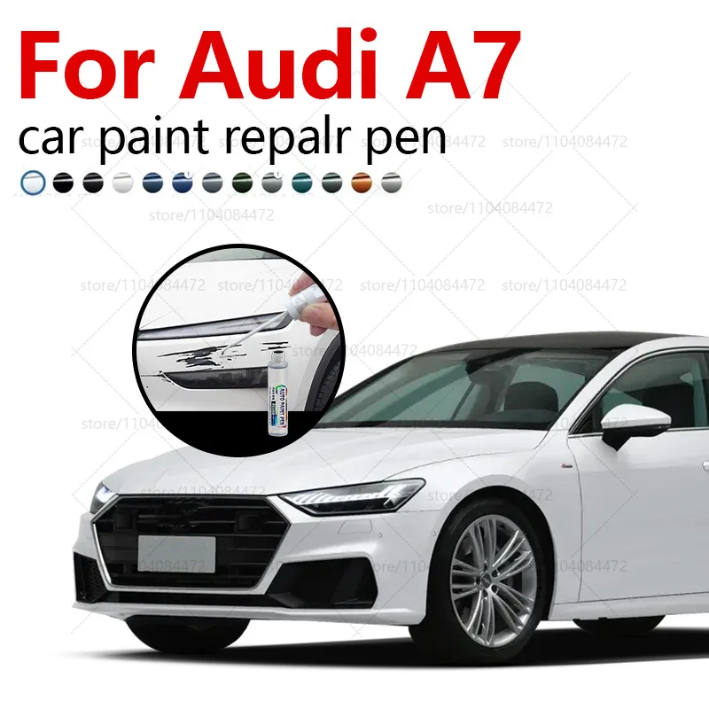 

Ручка для ремонта краски, средство для удаления царапин, сделай сам, автоаксессуары, черный, белый, серебристый, серый, синий, красный, золотой для Audi A7 2010-2025 C7 C8