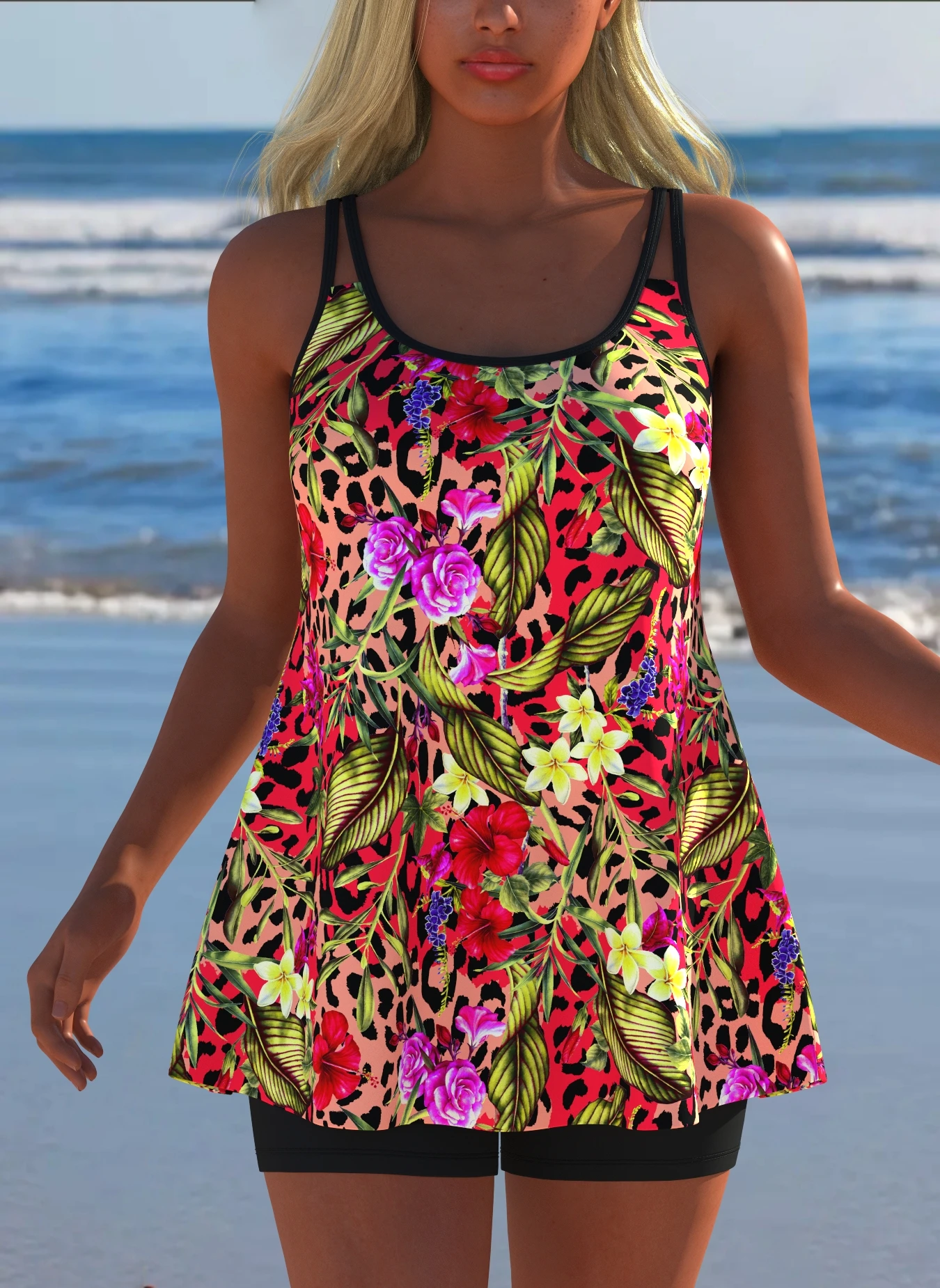 

Women's Swimwear Swimming Suit Beach Outfits Summer Beach Festival Vacation Travel Sexy Luxury Modern Two Piece Set Tankinis
