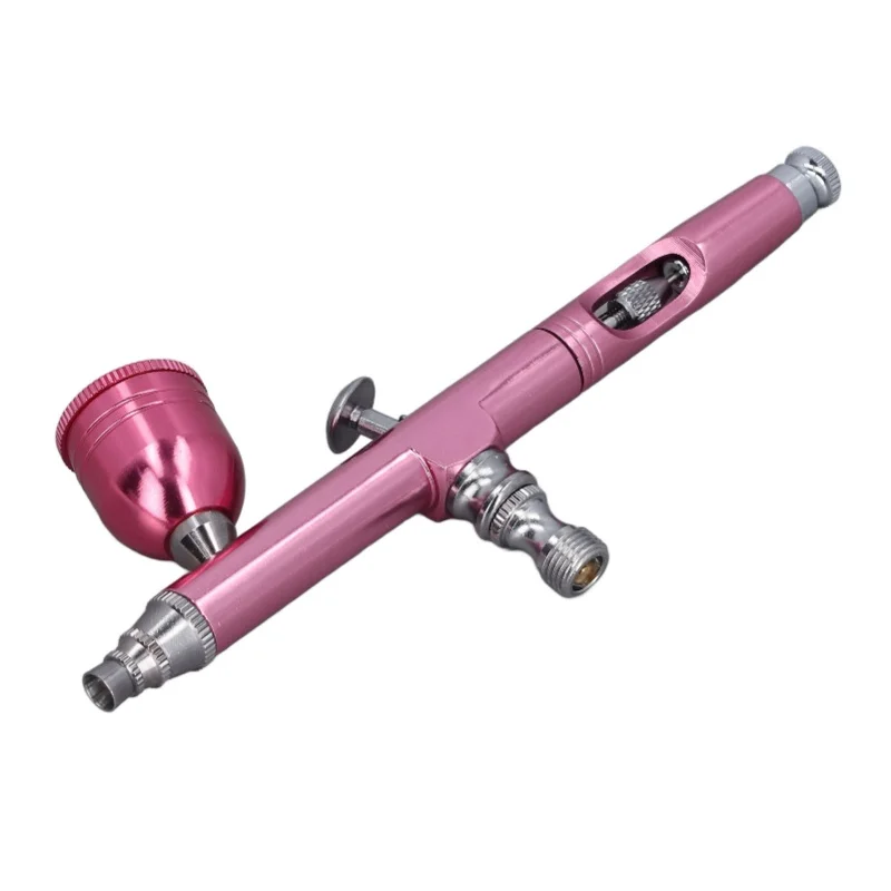 Airbrush Gun Pink 0.3mm Diameter Nozzles Portable Air Brush Painting Gun For Nail Art
