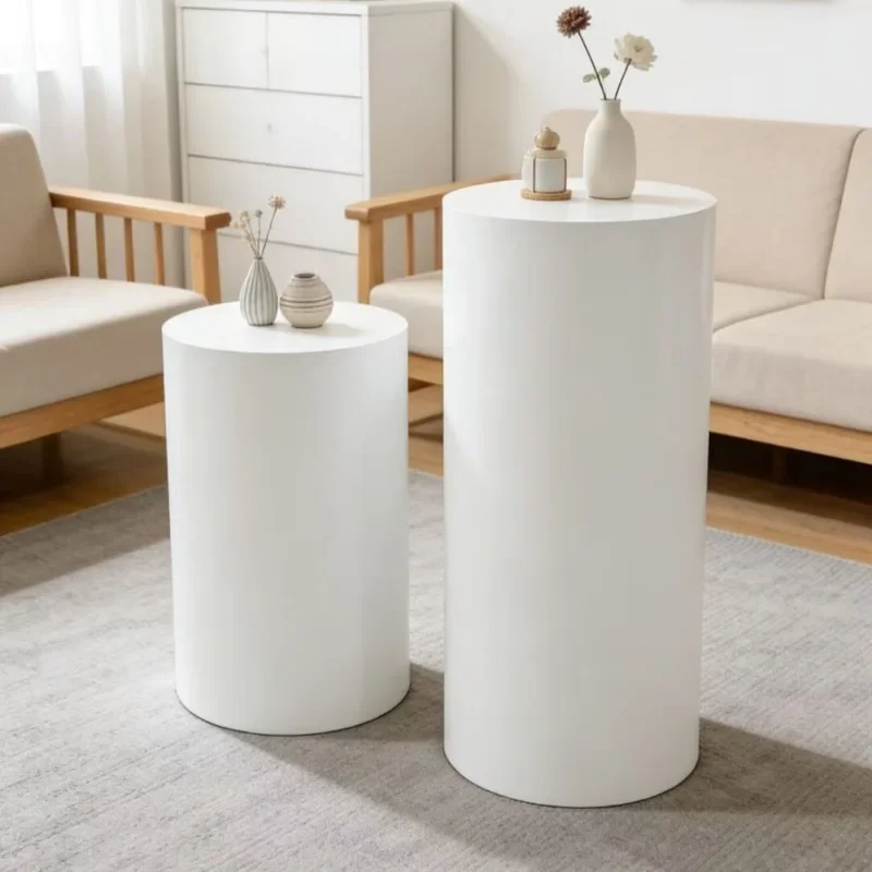 cylindrical platform display table sub-base live broadcast heightening table circular table clothing model platform base display