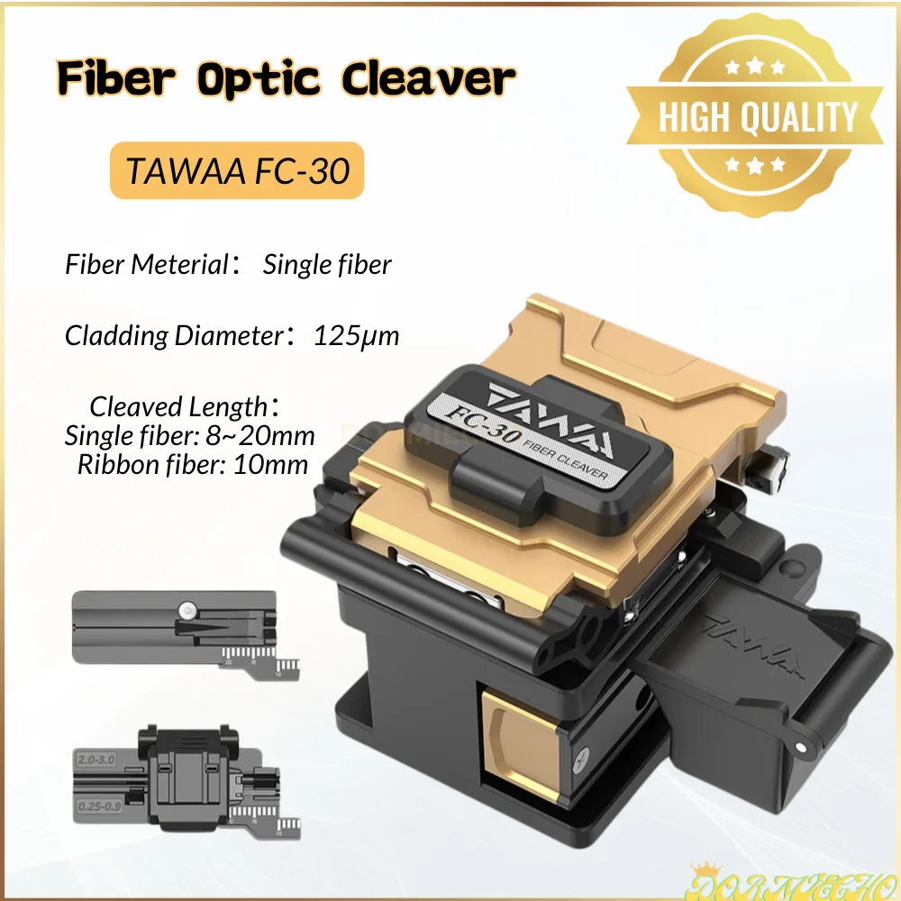 

Optical Fiber Cleaver TAWAA FC-30 High Precision For Cable 250 ~ 3.0Mm Cortadora De Alta With 48000 Times Blade Life