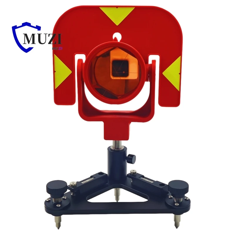 gpr111-red-single-reflective-prism-dual-tube-bubble-level-tribrach-set-for-leica-total-station-system-land-survey-accessories