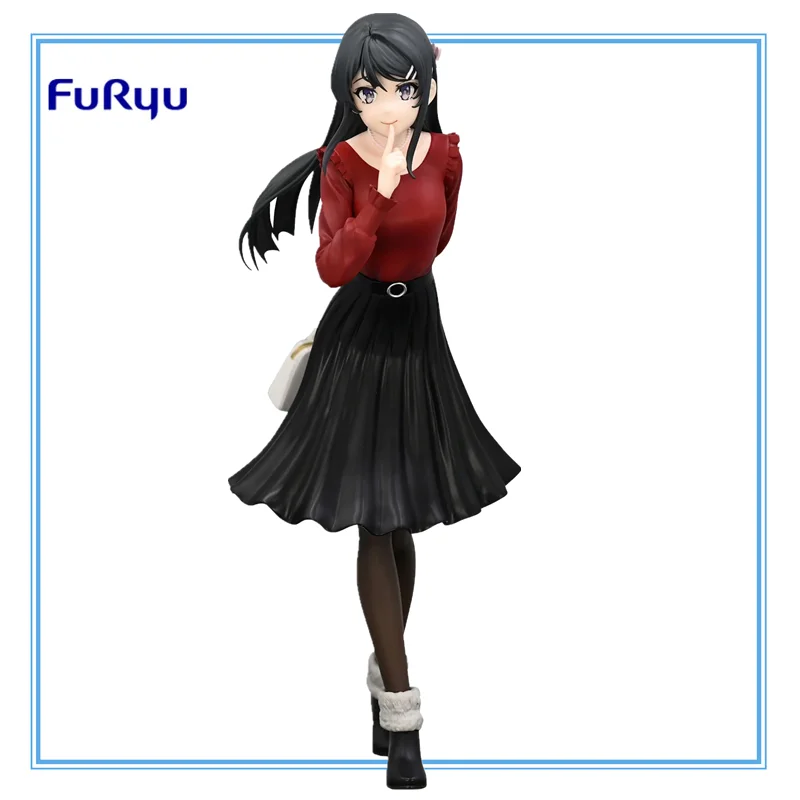 In Stock Original Furyu Anime Rascal Does Not Dream Series Trio-Try-iT Action Figure -Mai Sakurajima Winter Outfit Ver. Toy Gift