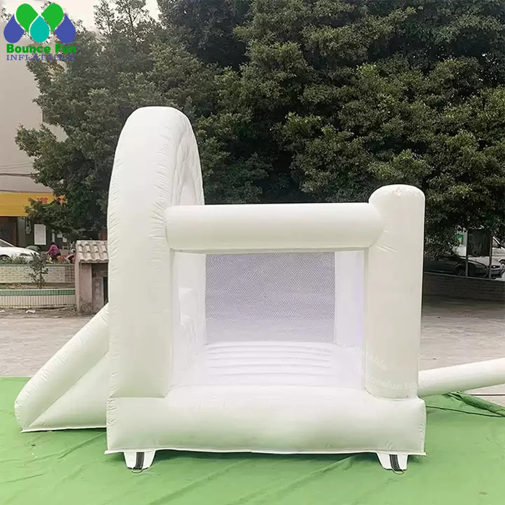 Castillo hinchable de boda para niños pequeños, Mini castillo hinchable blanco Pastel con PISCINA DE BOLAS, casa de rebote rosa para fiestas infantiles, gran oferta