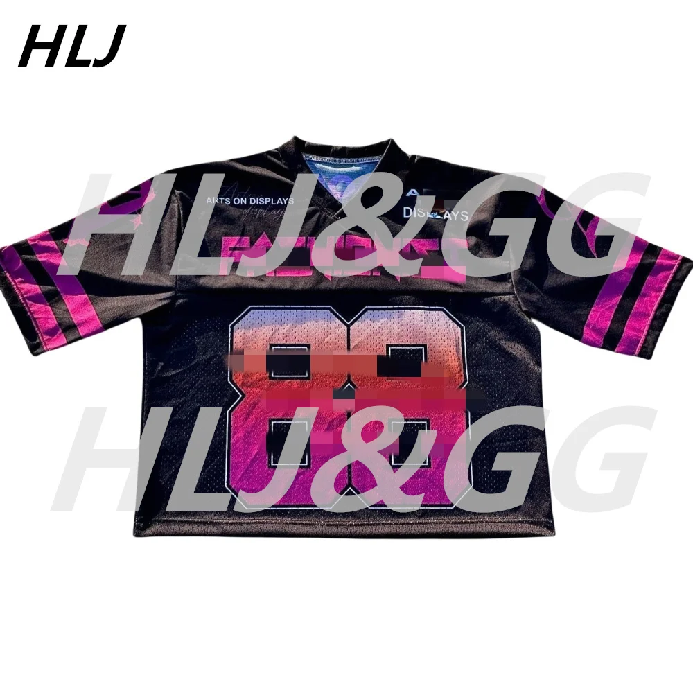 HLJ Fashion Bubble Mini Skirts Two Piece Sets Women V Neck Loose Tshirts And Skirts Outfits Black Letter Print 2pcs Streetwear