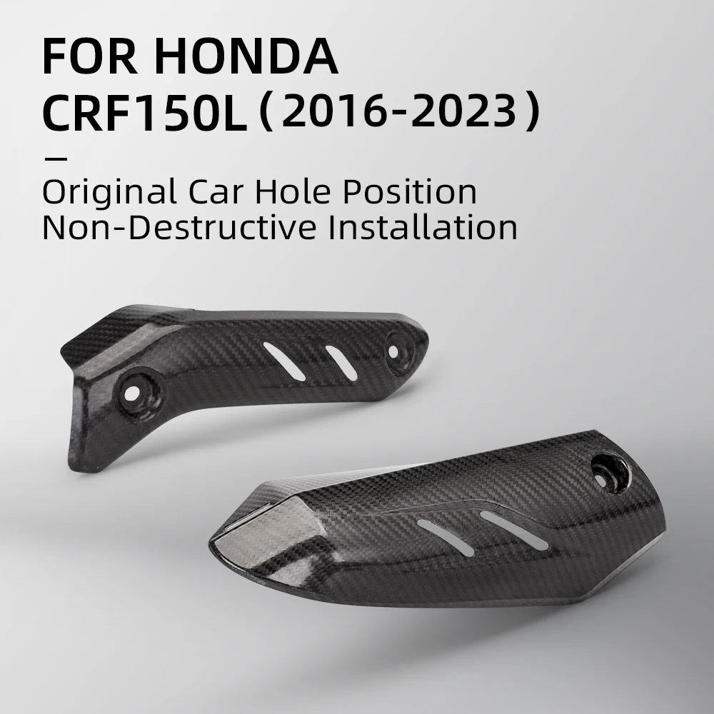 

FOR HONDACRF150L(2016-2023) Carbon fiber anti-scald cover guard plate Original Car Hole PositionNon-Destructive Installation