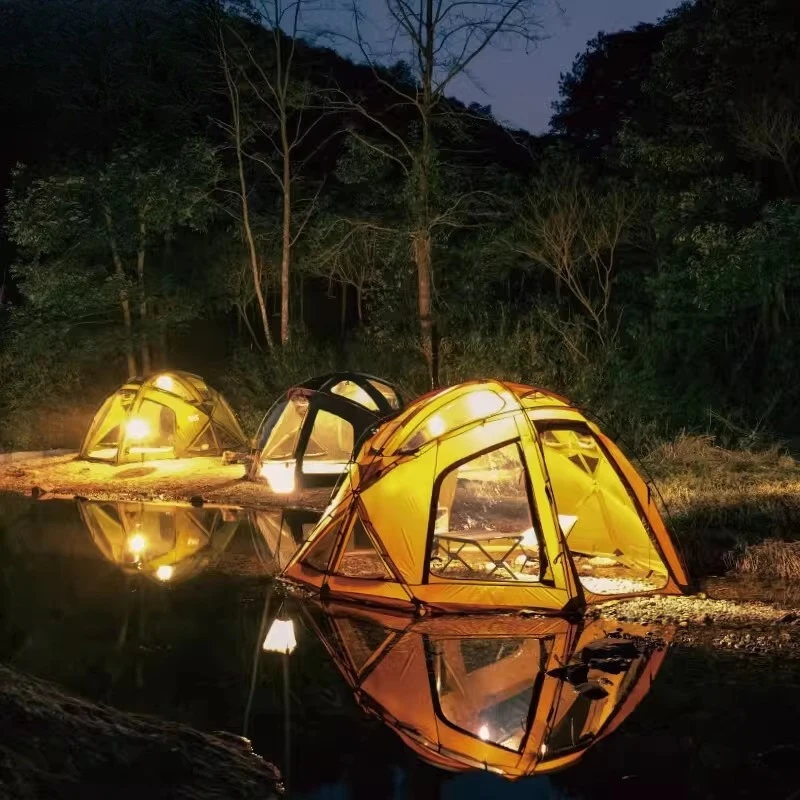 Hemispherical Ball Tent Outdoor Camping Tent Sunscreen Weather Protection Large Space Tent Camping Equipment