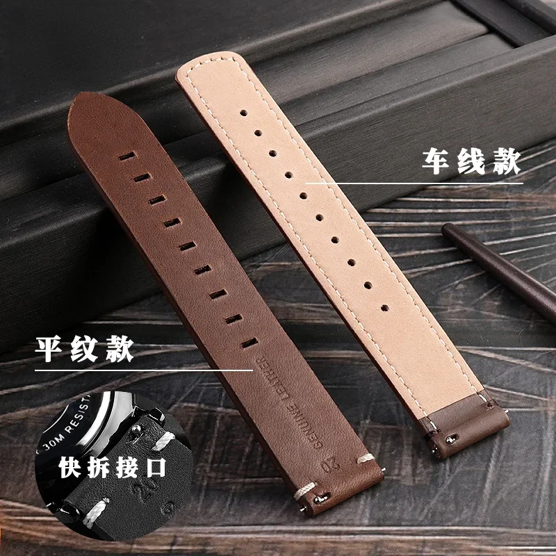 Genuine Leather Watch Strap for Certina Certina-DS Ph200m Series Leather Watch Band 20mm