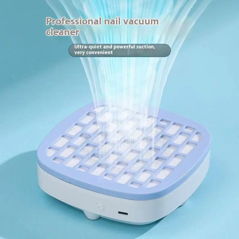 Mini Nail Dust Collector Extractor Fan For Manicure Machine Powerful Nail Vacuum Cleaner With Remove Paper Filter Nail Equipment
