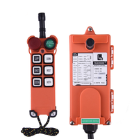 Factory direct supply F21-E1 DC AC 12V 24V 110V 6 buttons 2 speed hydraulic industrial Hoist Crane wireless radio remote control