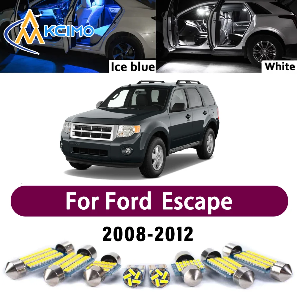 

Комплект высококачественных светодиодных ламп для салона Ford Escape 2008-2012 (2009, 2010, 2011) – без ошибок, для потолка, освещения салона, багажника