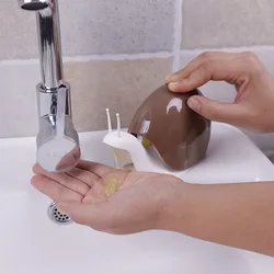 Refillable Snail Liquid Soap Dispenser Press Type Storage Facial Cleanser Bottle Shampoo Shower Gel Hand Wash Bottle for Kids