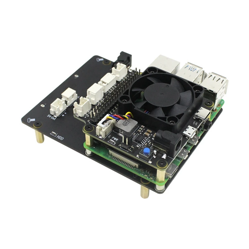 X825 V2.0 2.5 Inch SATA HDD/SSD Storage Expansion Board +X735 V3.0 Power Management Board For Raspberry Pi 4B