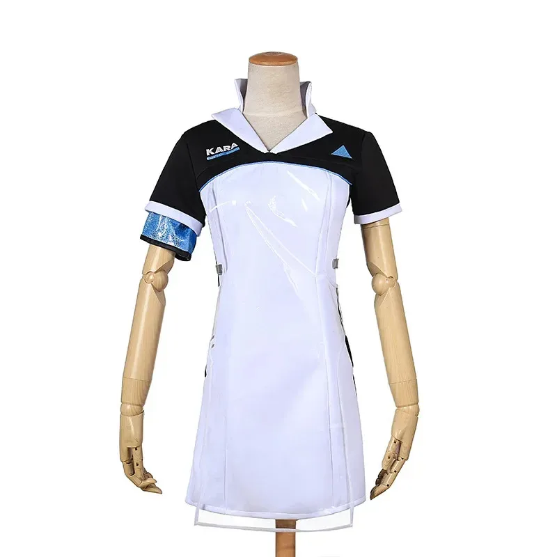 Game Detroit: Become Human Connor KARA Cosplay Costume Adult Women Dress Suit Halloween Outfit Uniform Carnival