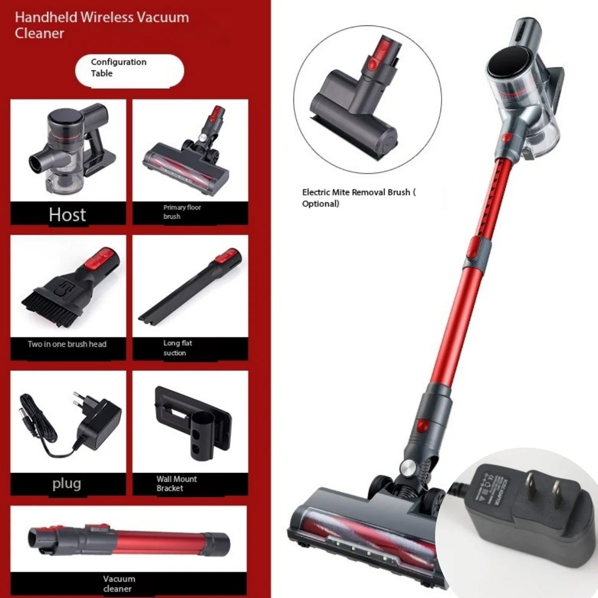 Vacuum Cleaner 1PC Handheld Wireless Bending Tube Household High Power Unlimited Cleaning Suction and Drag Integrated