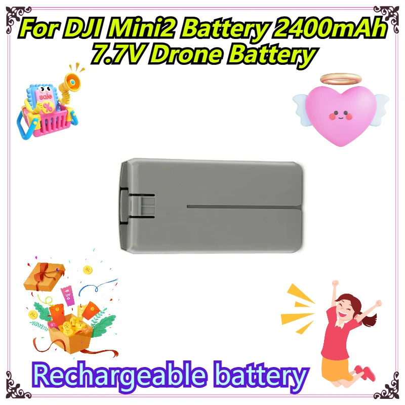 

Rechargeable battery For DJI Mini2 Battery 2400mAh 7.7V Drone Battery