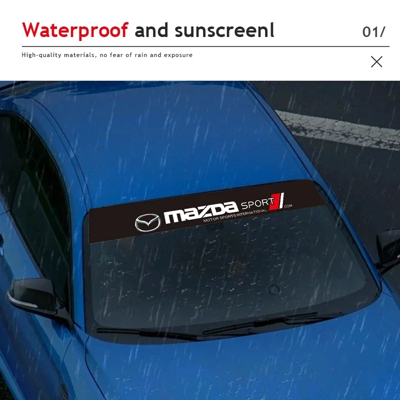 

Car Front Windshield Decoration Sticker Modified Decal for Mazda 3 Mazda 6 CX-5 Car Exterior Accessories