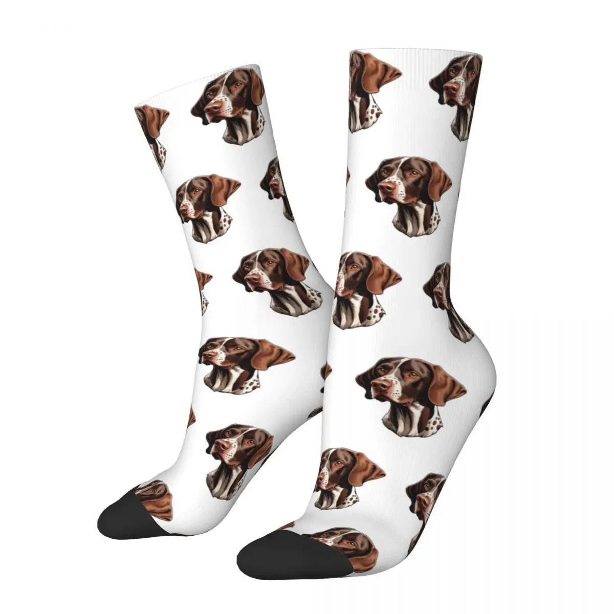 German Shorthaired Pointer Socks cute dog drawing Funny Stockings Adults Men Soft Running Socks Spring Design Anti Slip Socks